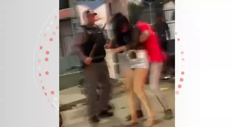 Polícial militar agride mulher com pauladas e puxões de cabelo em festa junina em Alagoas; vídeo choca