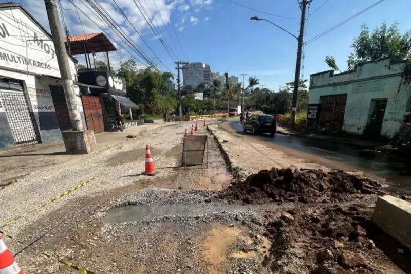 Ponte do Bairro Niterói em Divinópolis é interditada para manutenção do asfalto