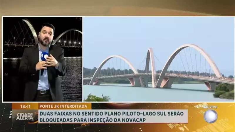 Ponte JK em Brasília terá interdição parcial para manutenção nesta quarta-feira