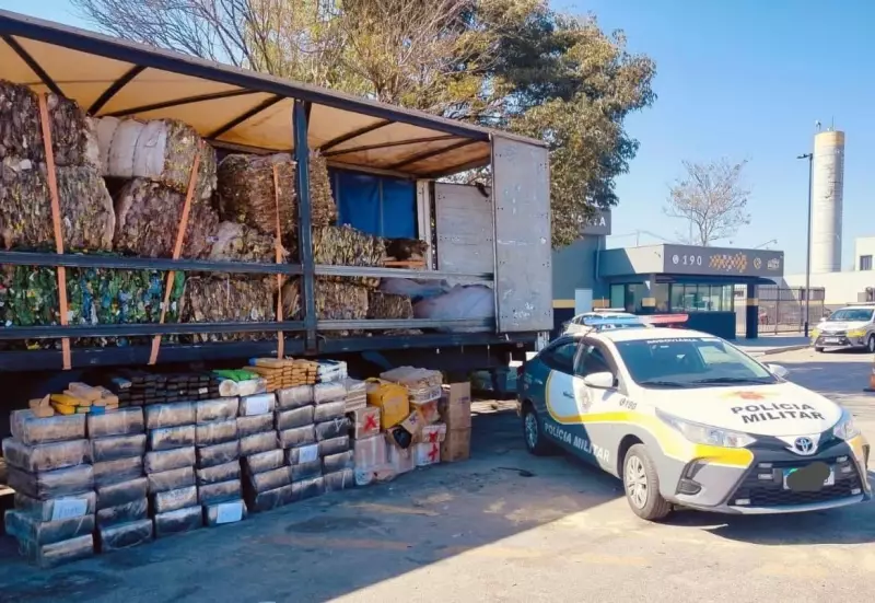 PR apreende quase uma tonelada de maconha escondida em carga de sucata em Itu