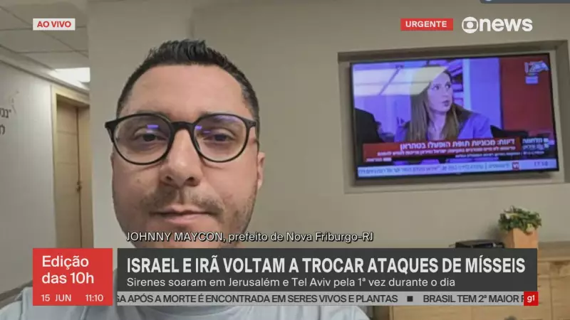 Prefeito de Nova Friburgo relata tensão em Israel e afirma: 'Não há alternativa segura para deixar o país'
