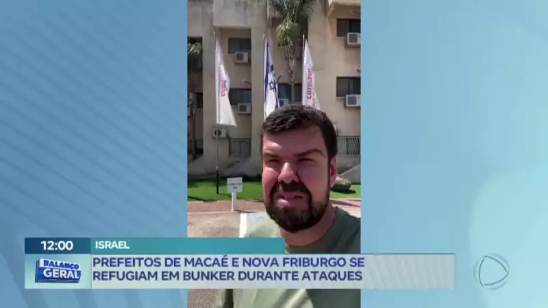 Prefeitos de Macaé e Nova Friburgo se abrigam em bunker durante ataque de drones em Israel