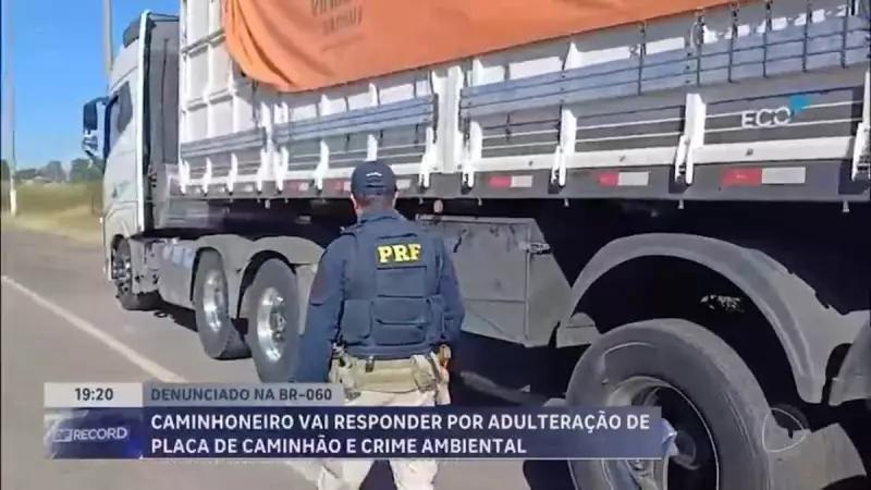 PRF prende caminhoneiro por adulteração e crime ambiental em operação surpresa