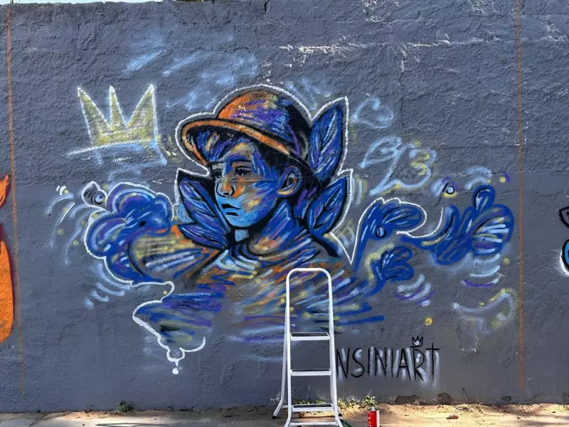 Professor e alunos transformam escola em galeria de grafite a céu aberto em Jundiaí