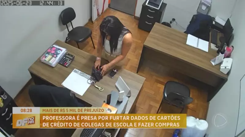Professora é presa por furtar dados de cartões de crédito de colegas em escola do DF