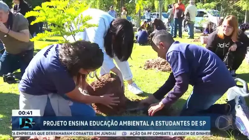 Projeto em São Paulo ensina preservação da natureza com aulas práticas em parques