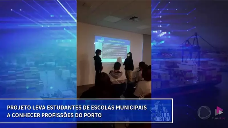 Projeto inovador leva estudantes de escolas municipais para explorar carreiras no Porto de Santos