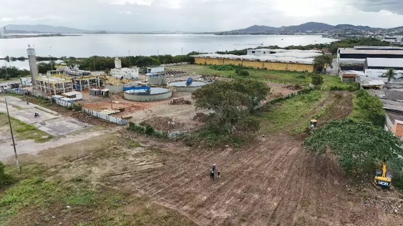 Prolagos avança na segunda fase da ampliação da ETE da Praia do Siqueira