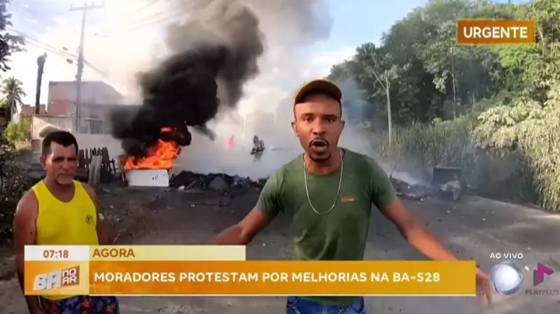 Protesto em Salvador: Moradores bloqueiam Estrada do DERBA por melhorias urbanas