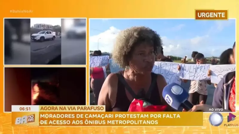 Protesto em Via Parafuso: Moradores bloqueiam rodovia por falta de ônibus