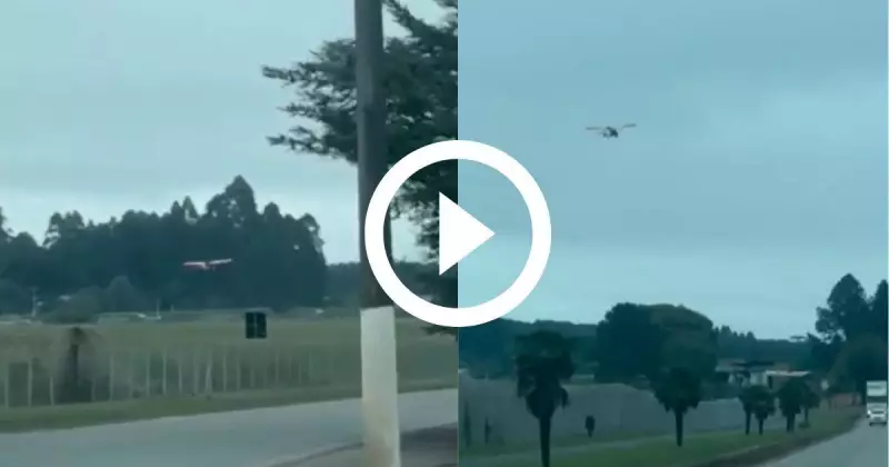 Queda de ultraleve choca-se contra cerca de aeroporto em SC; veja o vídeo