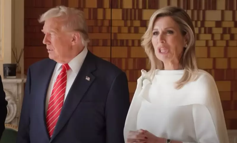 Rainha Máxima dos Países Baixos imita Trump em evento e viraliza nas redes
