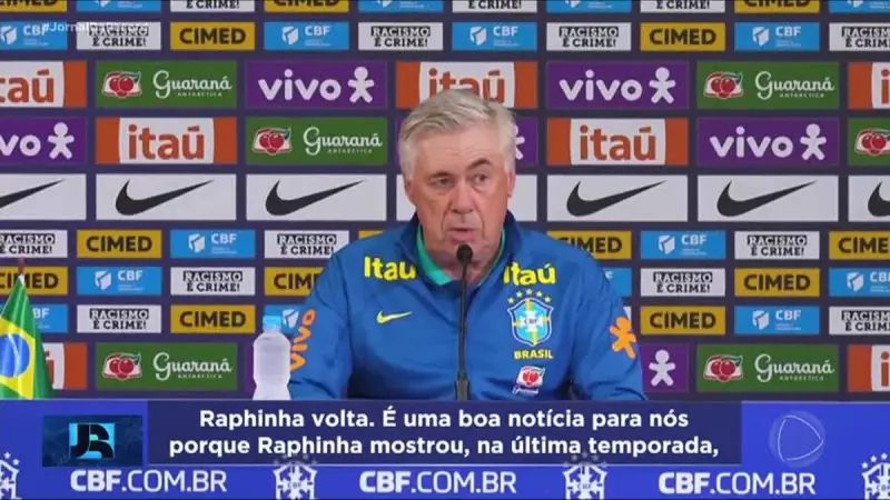Raphinha é a novidade na Seleção Brasileira para o jogo contra o Paraguai nesta terça-feira