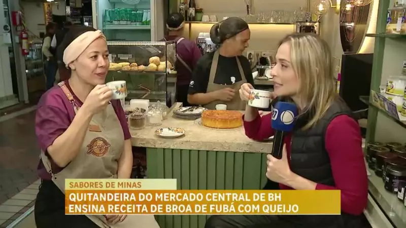 Receita irresistível: Quitandeira do Mercado Central de BH ensina a fazer broa de fubá com queijo