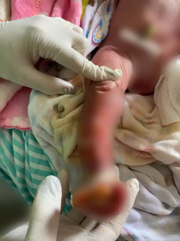 Recém-nascida sofre queimaduras durante banho em hospital no Acre: família acusa negligência