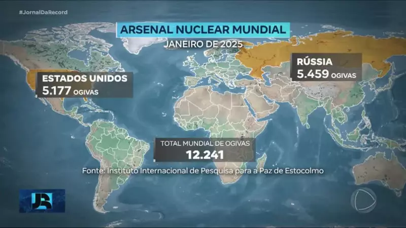 Relatório alarmante: mais de 12 mil ogivas nucleares existem no mundo em 2024