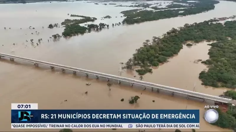 Rio Grande do Sul em estado de emergência: 21 cidades afetadas por chuvas intensas