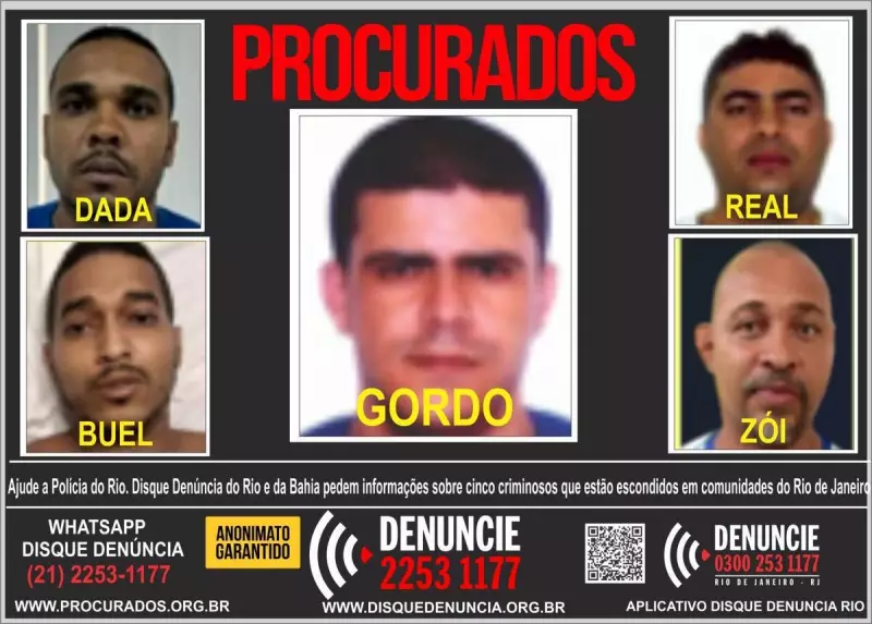 RJ e BA unem forças em operação para capturar criminosos baianos escondidos no Rio
