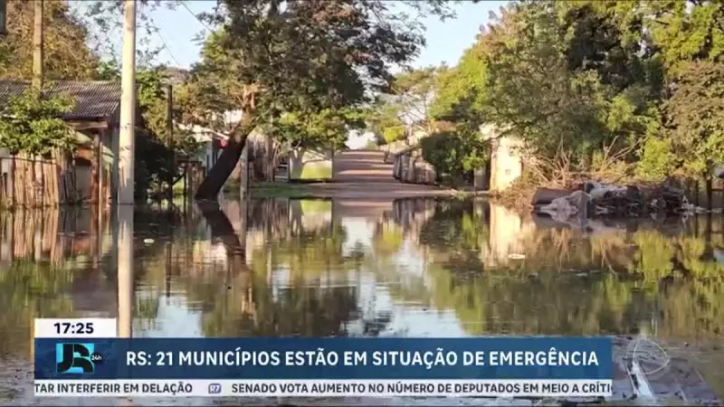RS em estado de emergência: 21 municípios sofrem com chuvas intensas