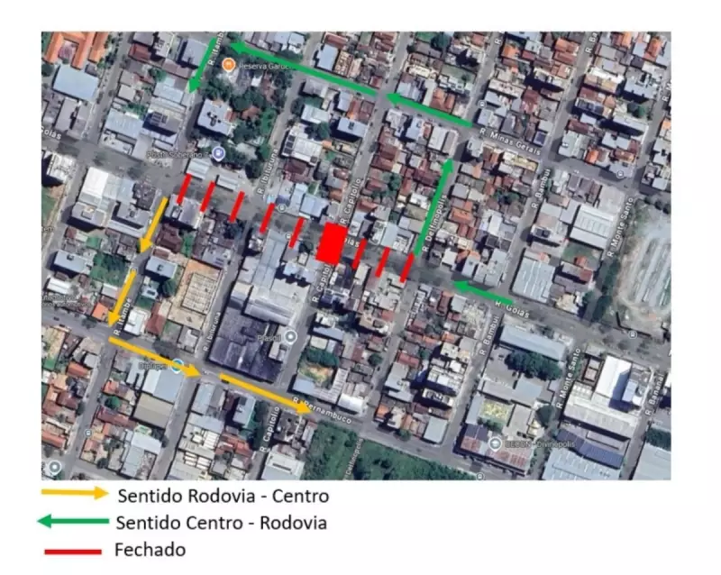 Rua Goiás em Divinópolis é interditada para obras: saiba os detalhes e alternativas de trânsito