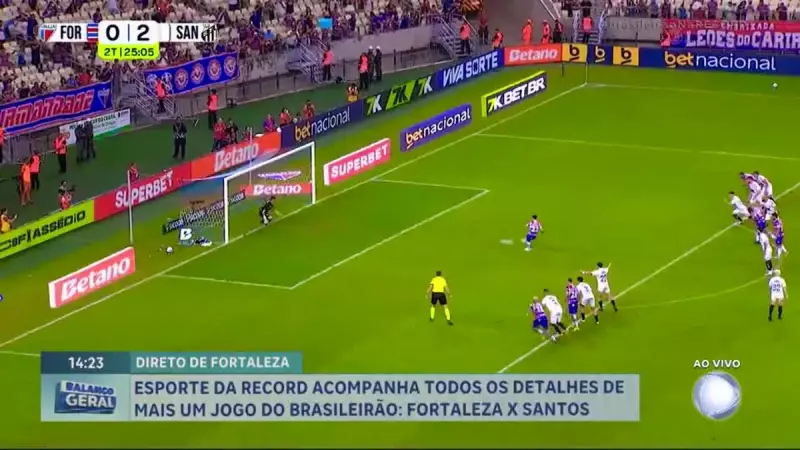 Santos vence Fortaleza na Arena Castelão em jogo emocionante - Record Brasília acompanhou tudo