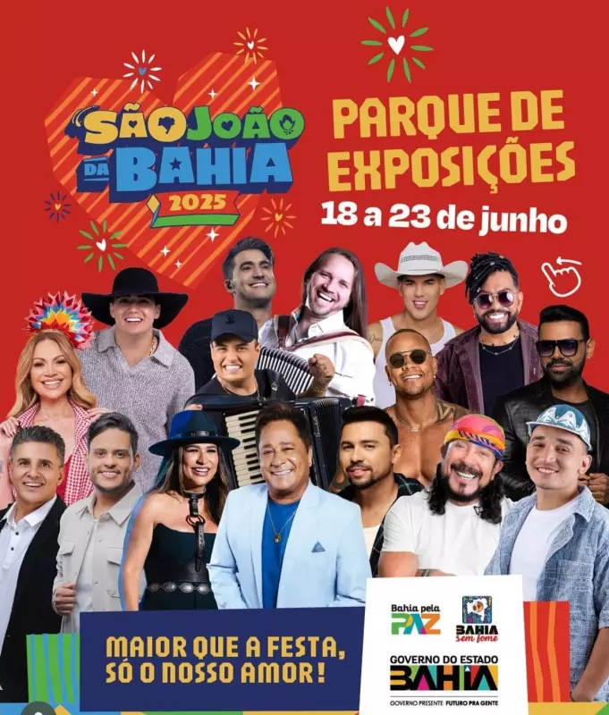 São João no Parque de Exposições: confira a programação imperdível desta sexta-feira (20)