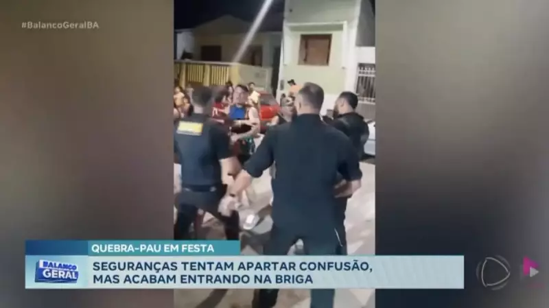 Seguranças agridem foliões em festa na Bahia: confusão termina em violência