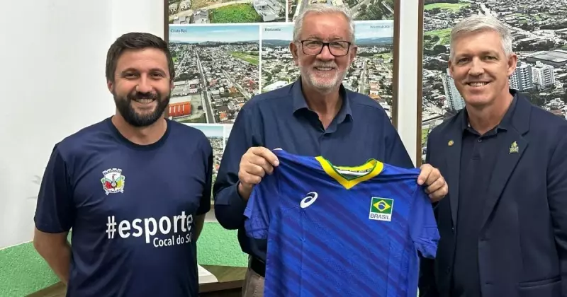 Seleções de vôlei do Brasil e Coreia do Sul se enfrentam em amistoso internacional no Sul de SC