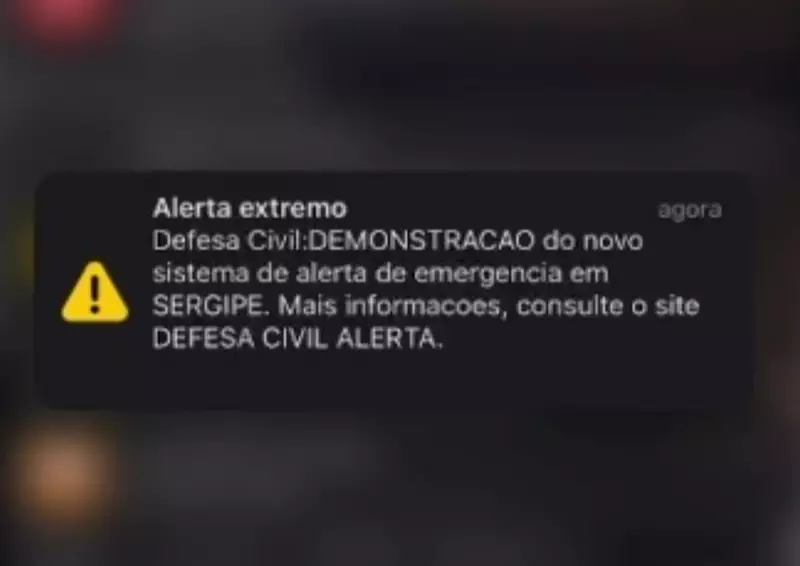 Sergipe testa novo sistema de alerta emergencial da Defesa Civil em quatro cidades