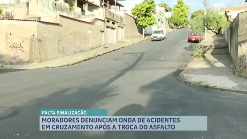 Sinalização precária após recapeamento em BH causa acidentes e revolta moradores