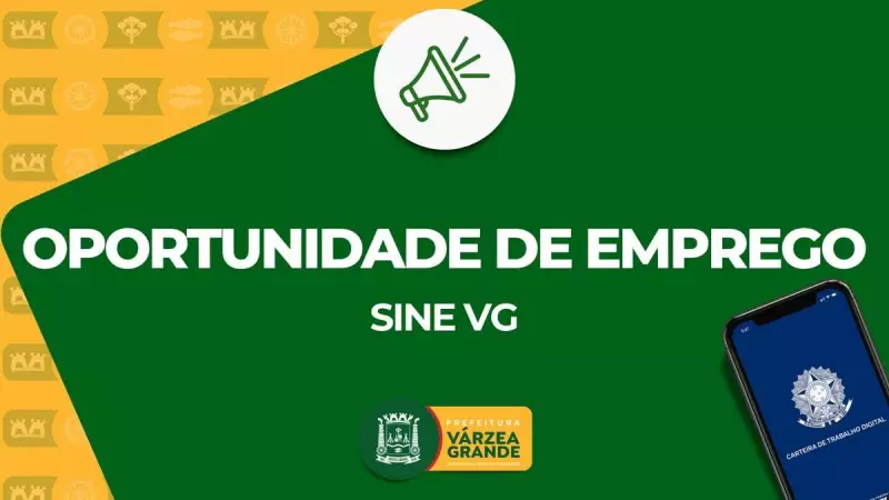 Sine-MT oferece 446 vagas de emprego após atualização de cadastros