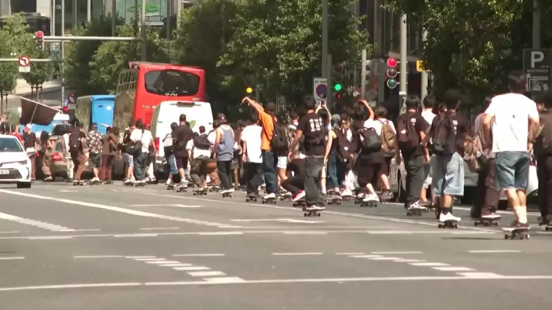 Skate toma as ruas de Madrid: amadores celebram o Dia Mundial do Skate com manobras e diversão