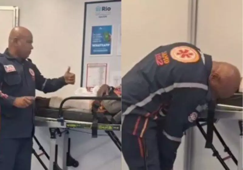 Socorrista do SAMU aquece paciente com as próprias meias em ato de humanidade que emociona