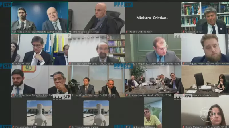 STF libera vídeos com depoimentos de testemunhas no julgamento do núcleo crucial da tentativa de golpe de estado
