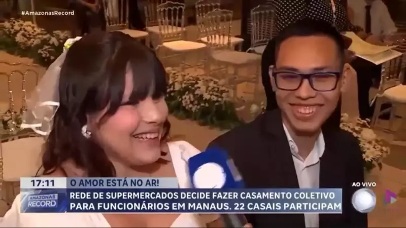 Supermercado no Amazonas organiza casamento coletivo para funcionários: amor e celebração