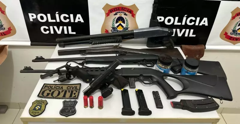 Suspeito de envolvimento em assassinato de filho de ex-prefeito é preso com armas no Tocantins