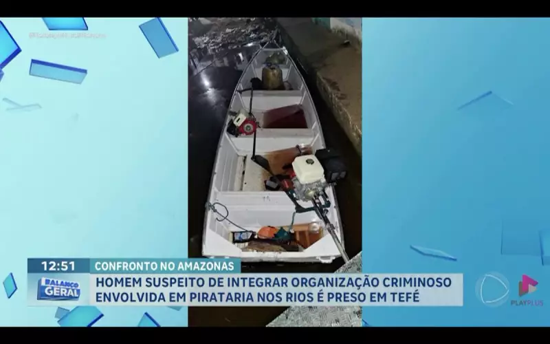 Suspeito de integrar organização criminosa de pirataria em rios é preso em Tefé, AM