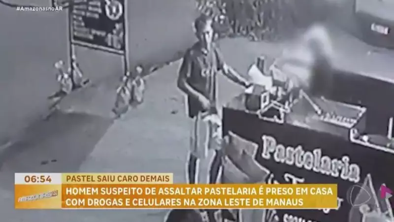Suspeito de roubo em pastelaria é detido com drogas em casa no Amazonas