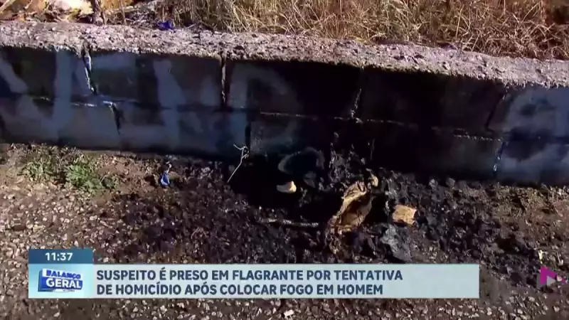 Suspeito é preso após atear fogo em vítima em São José dos Campos — crime choca moradores