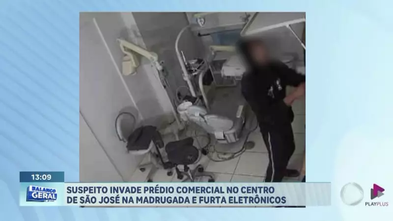 Suspeito invade prédio comercial no centro de São José dos Campos: veja detalhes do caso