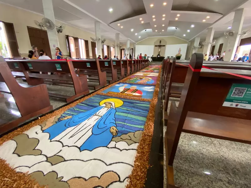 Tapetes de Corpus Christi: Tradição viva no Rio Grande do Norte encanta fiéis