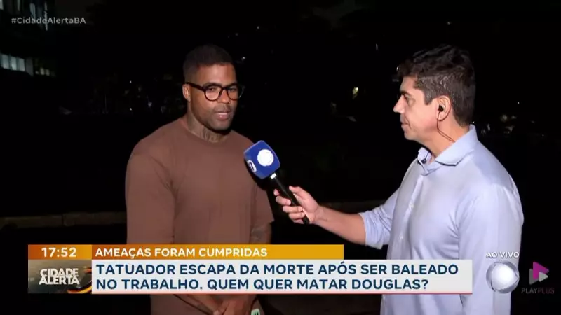Tatuador sobrevive a tentativa de homicídio após ser baleado durante trabalho em Salvador