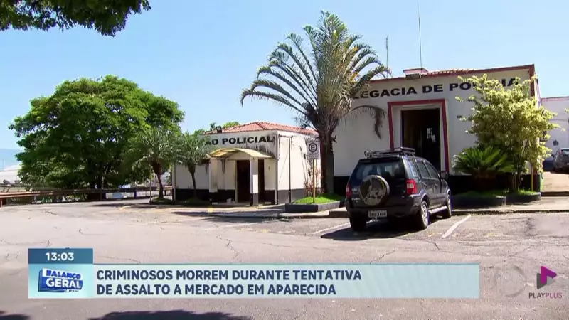 Tentativa de assalto termina em tiroteio e deixa criminosos mortos em Aparecida, SP