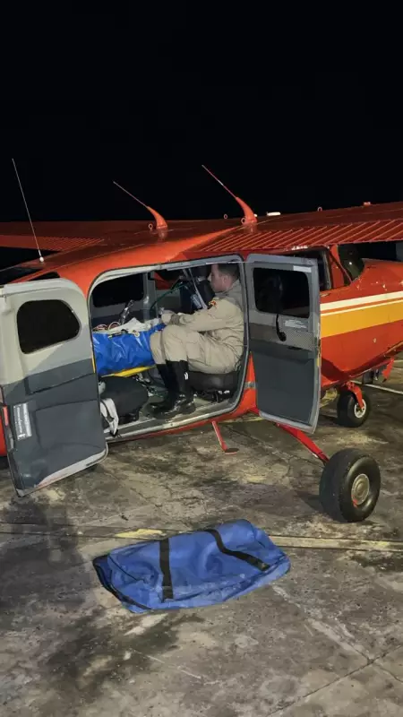 Tentativa de feminicídio no Pantanal: Mulher é resgatada de helicóptero após ser queimada pelo marido