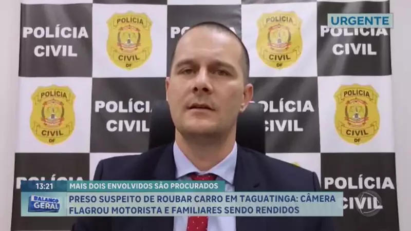 Terceiro suspeito de roubo de carro em Taguatinga, DF, é procurado pela polícia | Notícias R7