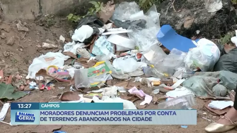 Terrenos abandonados em Campos dos Goytacazes viram foco de problemas para moradores