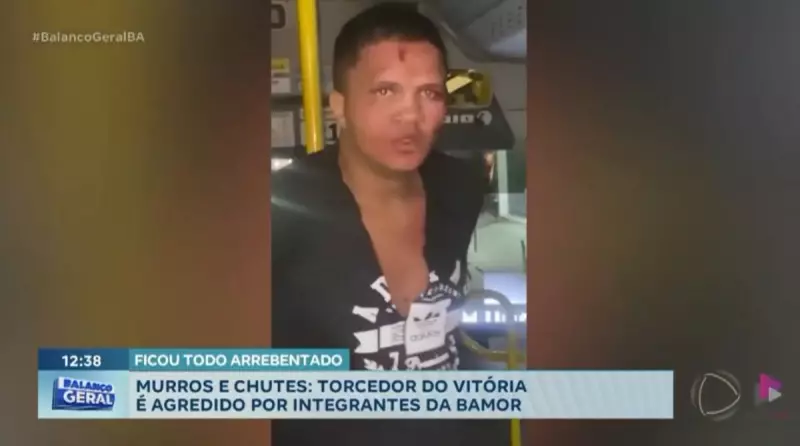 Torcedor do Vitória é espancado e roubado por membros de torcida rival em Salvador