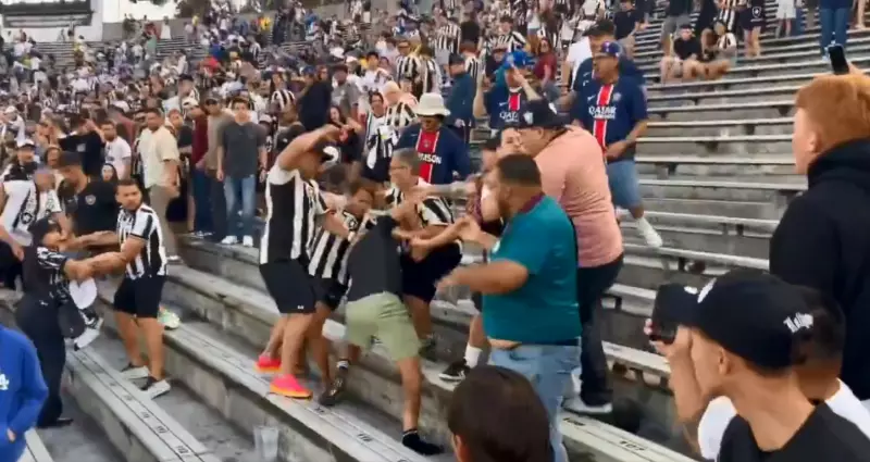 Torcedores do Botafogo e PSG se envolvem em briga generalizada no Rose Bowl
