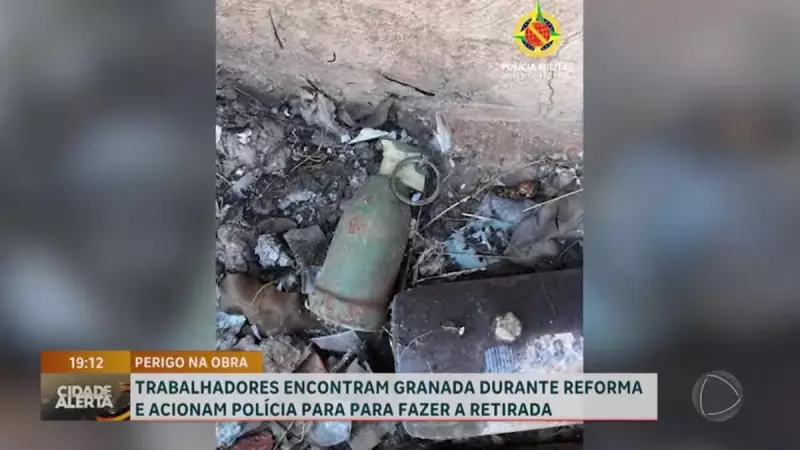 Trabalhadores encontram granada em telhado durante reforma em Ceilândia, DF