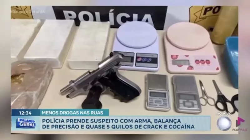 Traficante é preso com arma e drogas em Feira de Santana: veja detalhes da operação